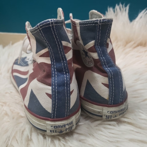 Converse high top Chuck Taylor's unionjack canvas sneakers youth size 5 - Picture 4 of 8
